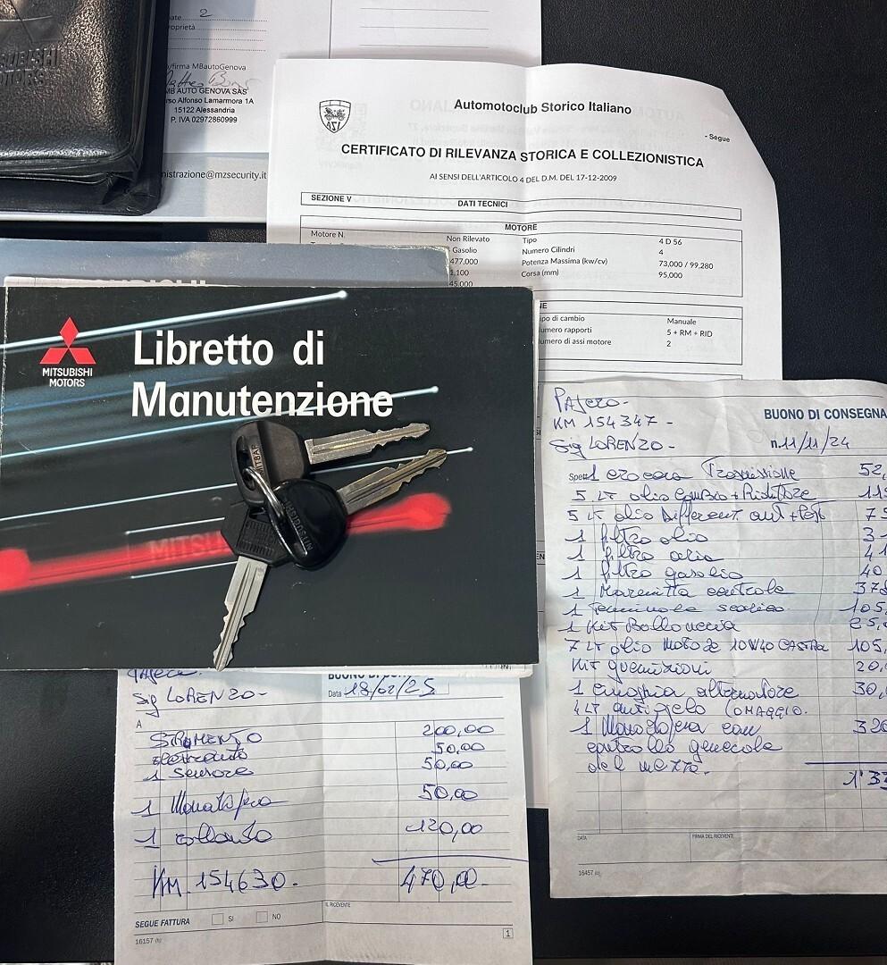 Mitsubishi Pajero iscirtto ASI con gancio traino