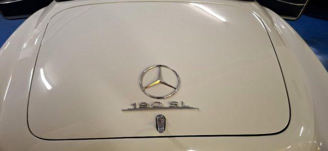 MERCEDES-BENZ 190 SL ***ASI TARGA ORO***BIANCA con PELLE BLU