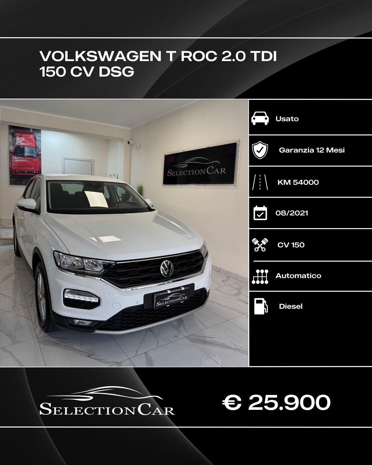 Volkswagen T-Roc 2.0 TDI SCR 150 CV DSG Advanced BlueMotion Technology