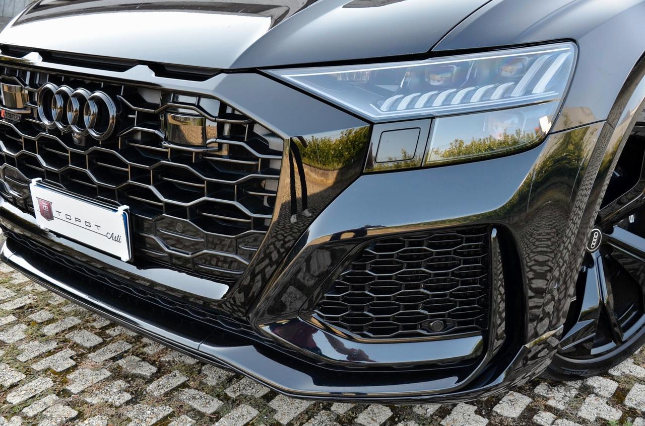 AUDI RS Q8 4.0 MHEV QUATTRO 600cv TIPTRONIC, SERVICE UFF AUDI, TETTO, MATRIX, HI-FI BANG&OLUFSEN, GANCIO TRAINO, EURO 6D, PERMUTE