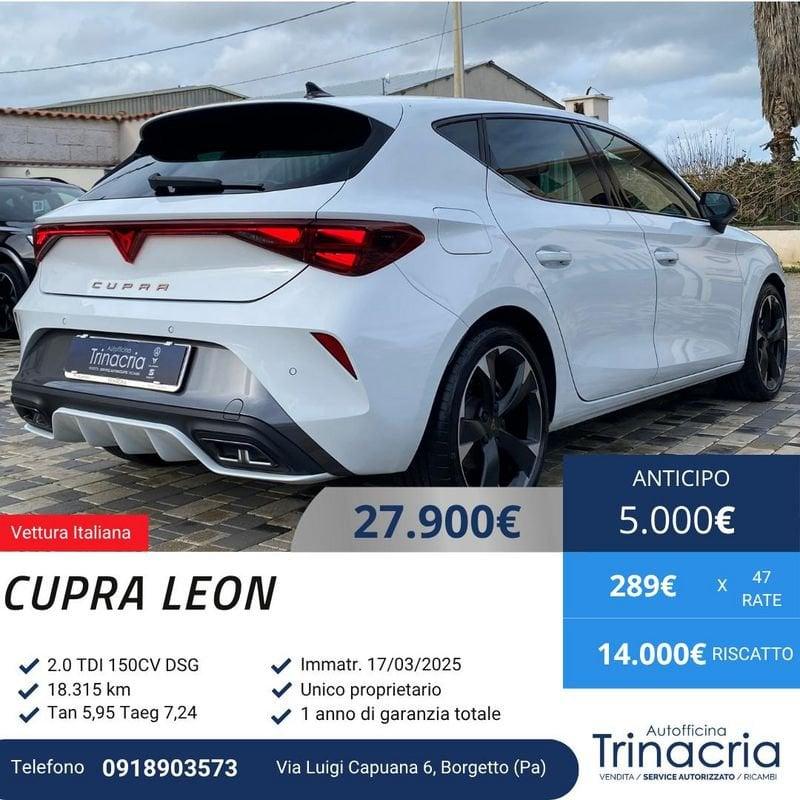 CUPRA Leon 2.0 TDI 150CV DSG