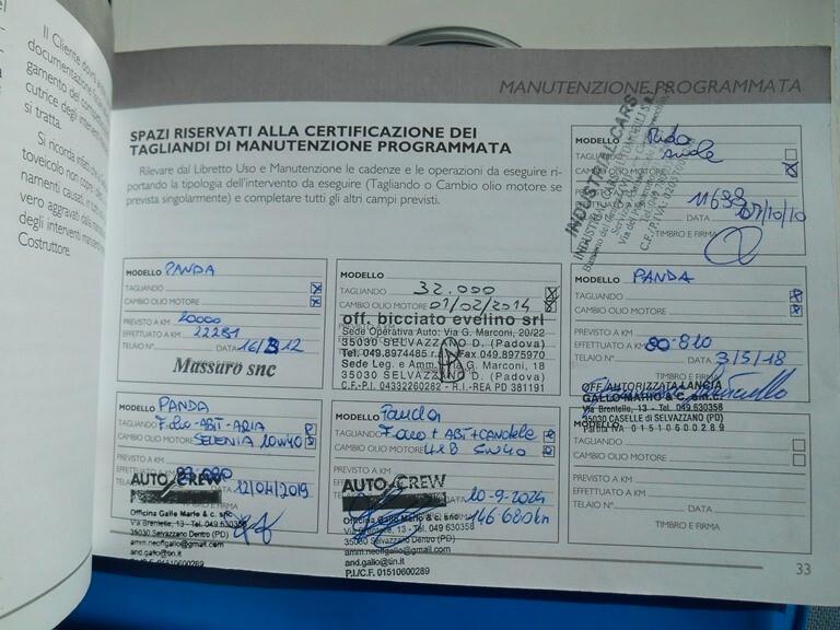 Fiat Panda 1.2 BENZINA X NEOPATENTATI