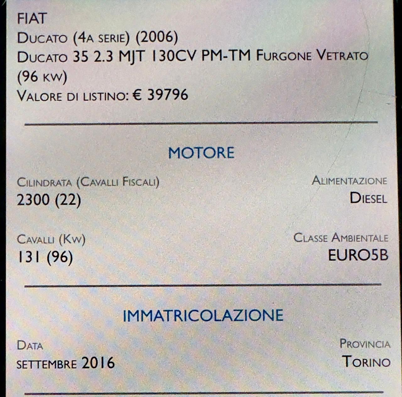 Fiat Ducato 30 2.3 MJT 150CV PC-TN Furgone