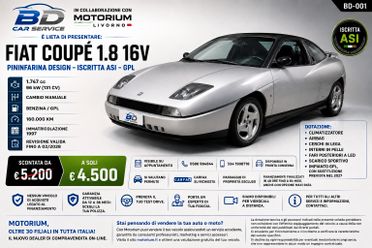 FIAT COUPÉ 1.8 i.e. 16V PININFARINA DESIGN DEL 1997 – ISCRITTA ASI – GPL