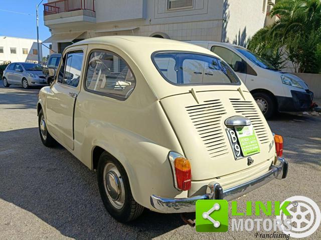 FIAT 600 D FANALONA LIBRETTO E TARGHE ORIGINALI