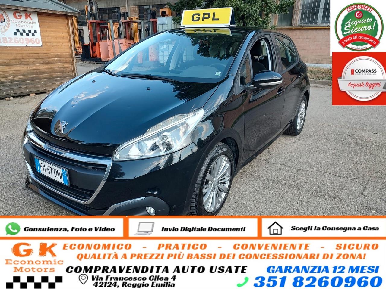 Peugeot 208 PureTech 68 5 porte Active, BENZINA\GPL, OK NEOPATENTATI, GARANZIA L.12 MESI