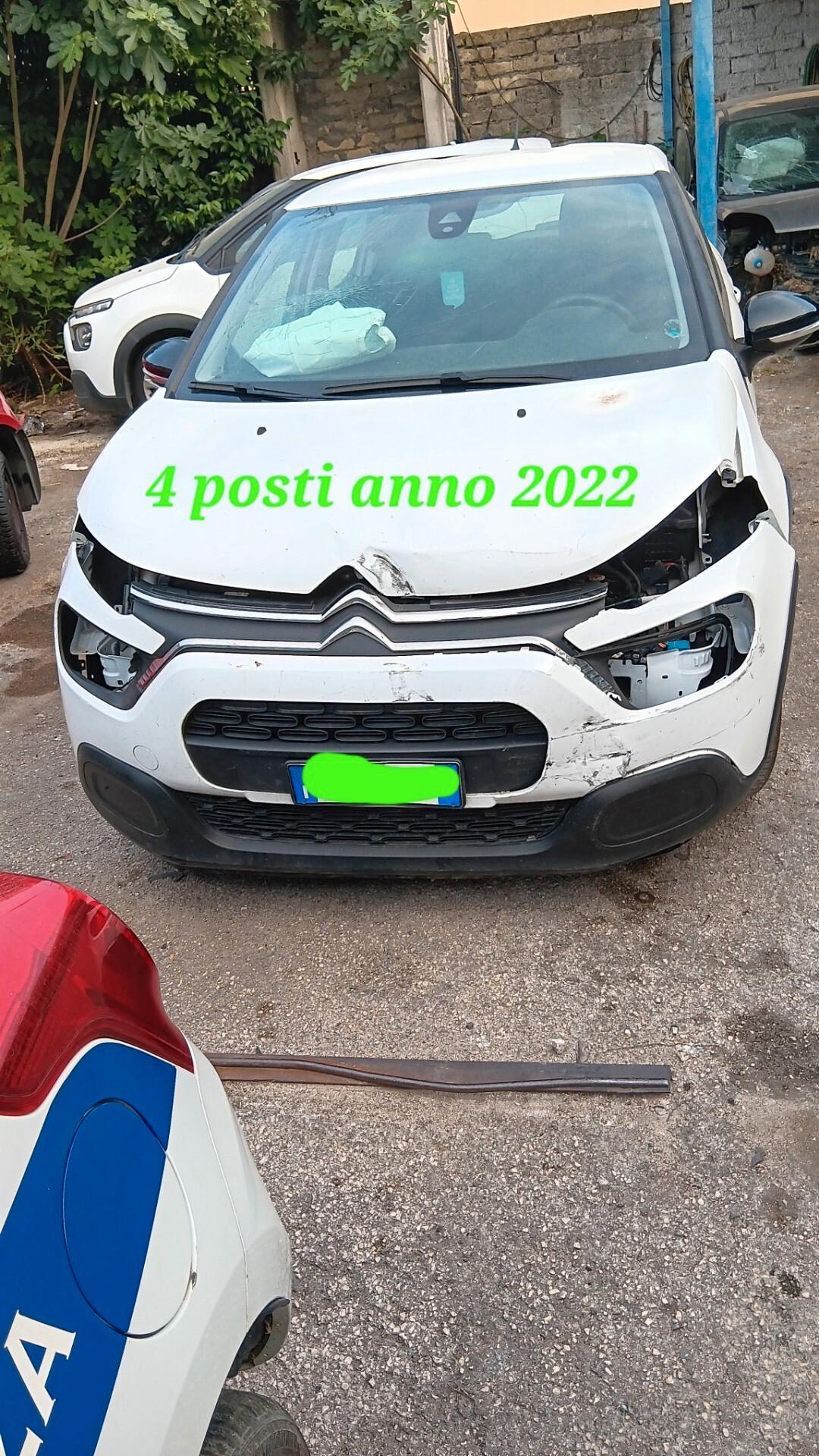 Citroen C3 incidentata sinistrata mondialcars 4 posti