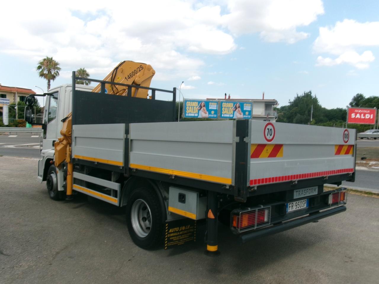 Iveco EUROCARGO 120/22 E5 GRU EFFER 14600/2S 4 PIEDI +CASSONE FISSO DA 4.20 METRI