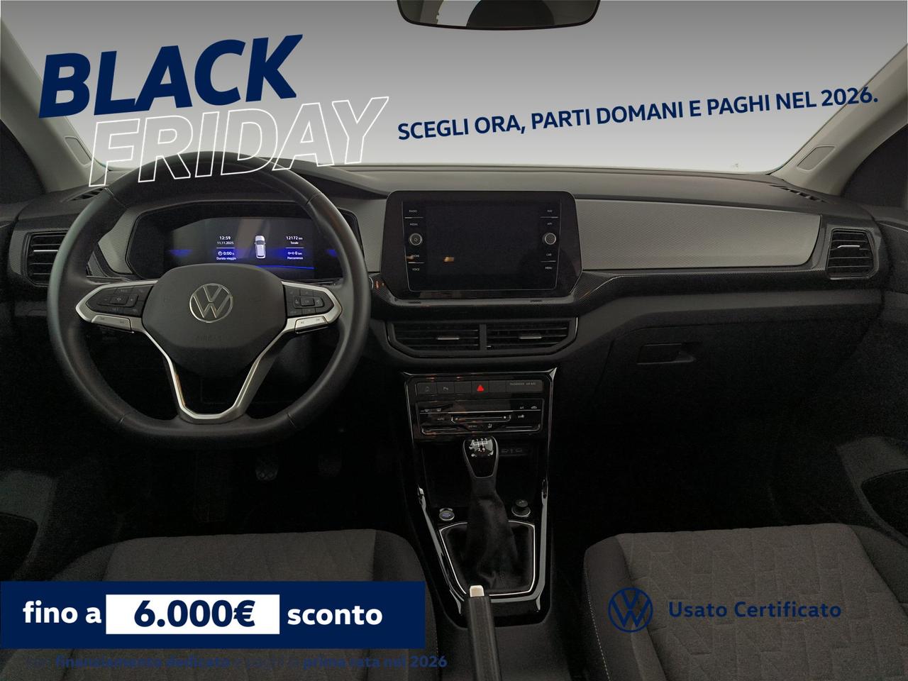 Volkswagen T-Cross 1.0 tsi life 95cv