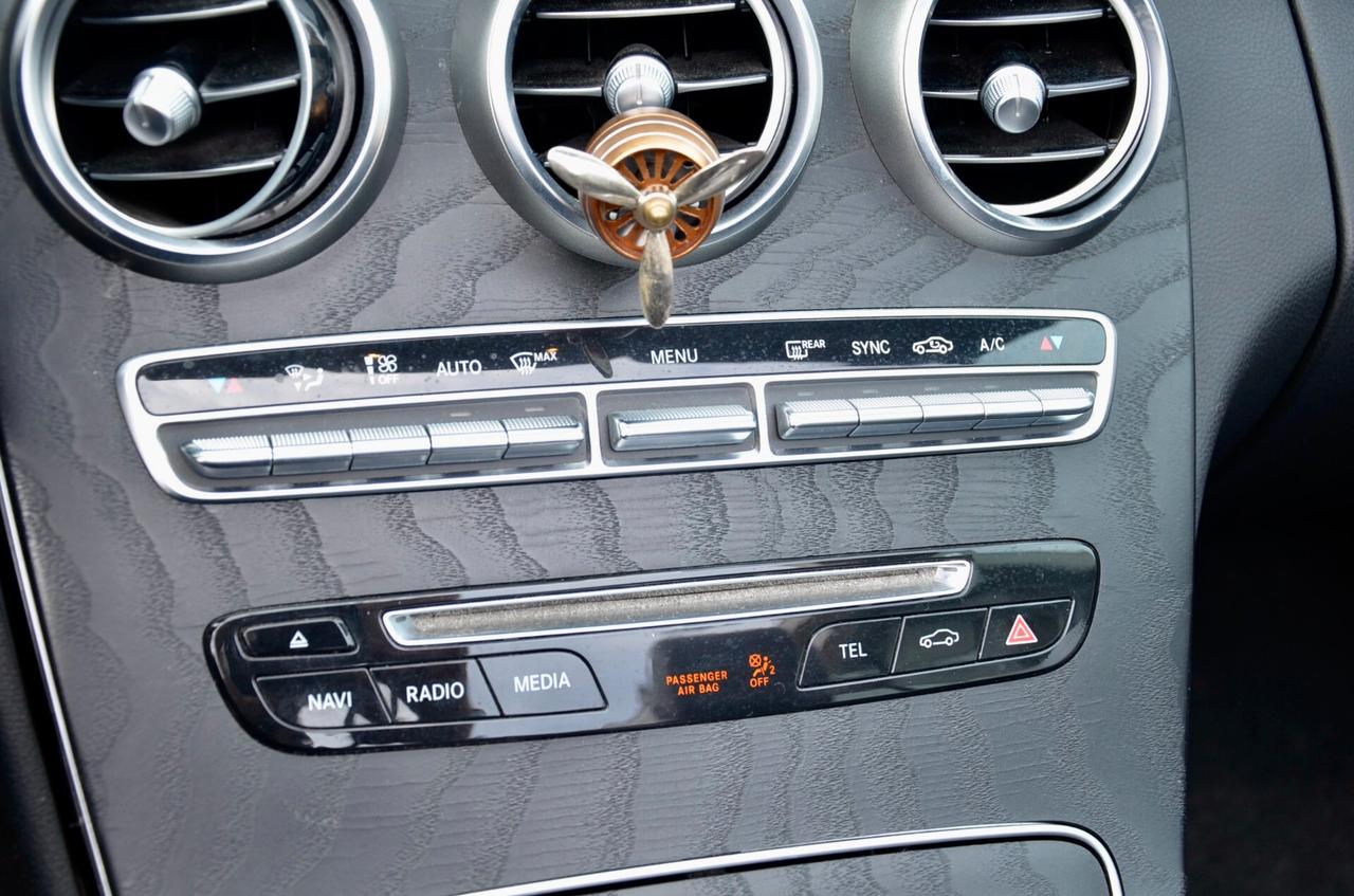 MERCEDES-BENZ CABRIO C 180 PREMIUM AMG 156cv AUTO, SERVICE MERCEDES, NAVI, FRANGIVENTO, PERMUTE