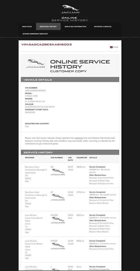 Jaguar F-Pace 5.0 V8 550 CV AWD aut. SVR