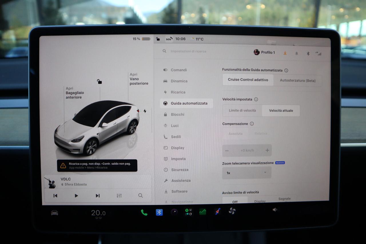 Tesla Model Y 299CV - POMPA DI CALORE - CAMERA