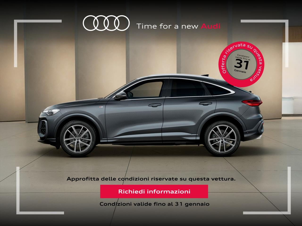 Audi Q5 sportback 2.0 tdi mhev+ business advanced quattro 204cv s-tronic