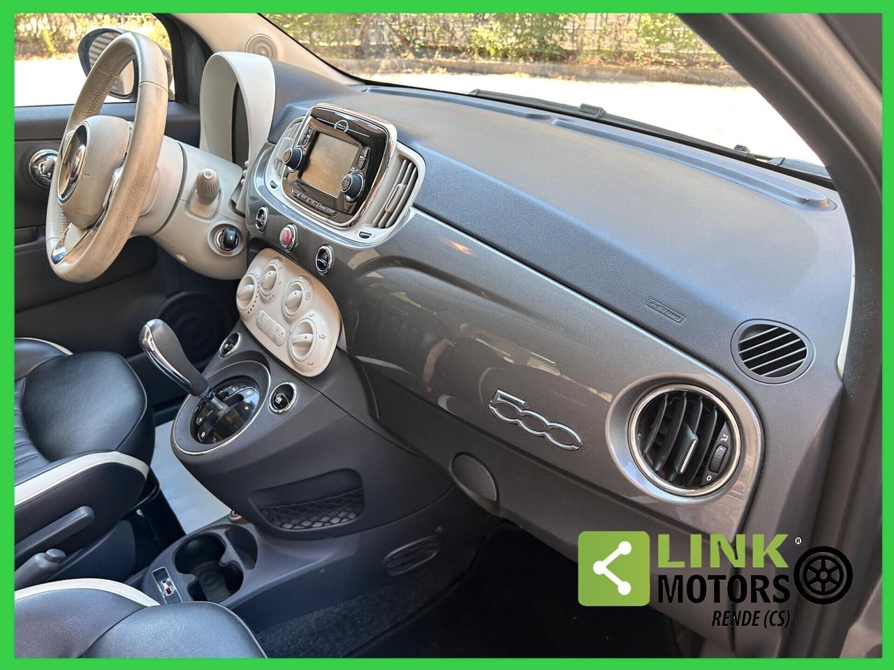 Fiat 500 1.2 Km 31.200 - Pelle Frau - 2016