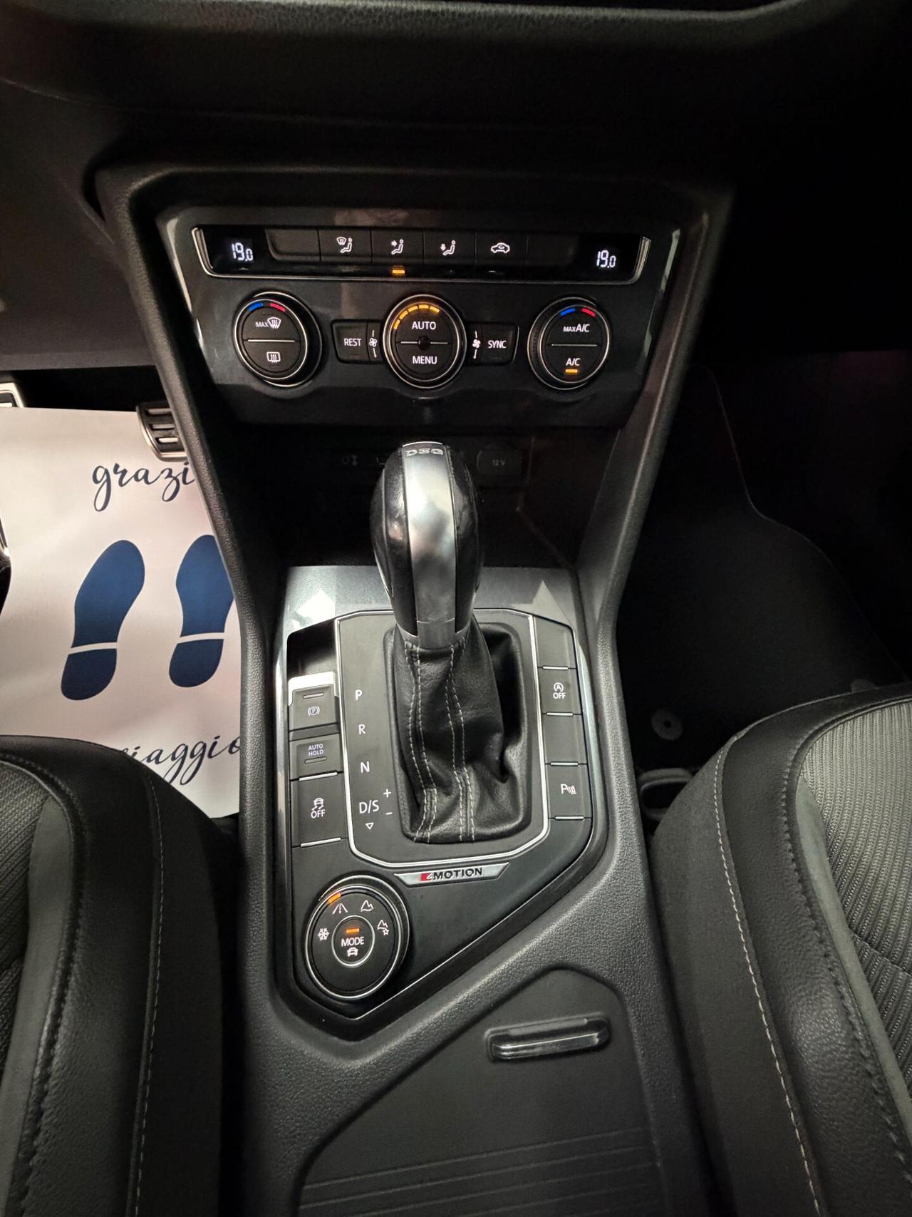 Volkswagen Tiguan 2.0 BiTDI SCR DSG 4MOTION Advanced R-Line BMT GANCIO TRAINO ELETTRICO