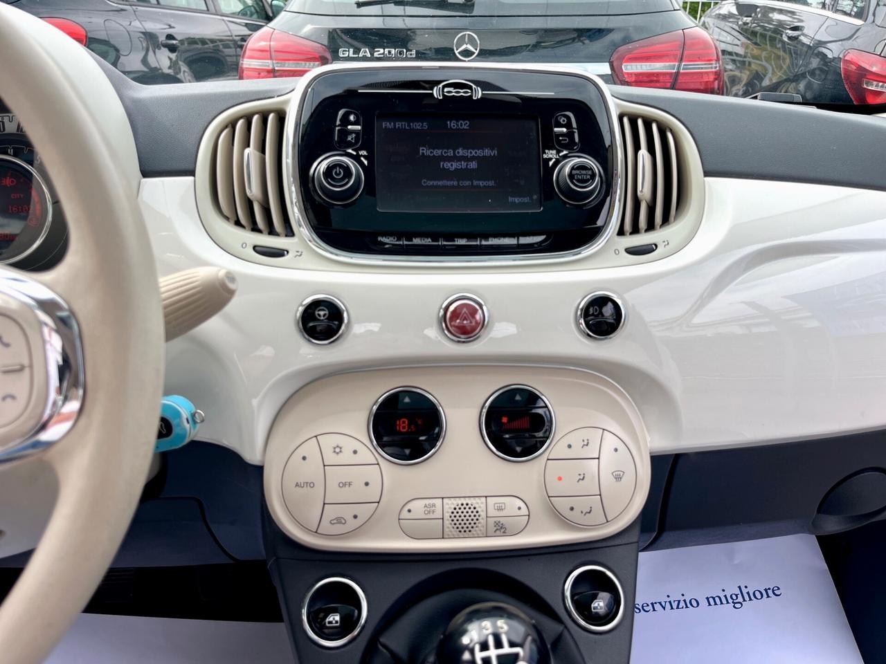 Fiat 500 1.2 Lounge easypower Gpl 69cv "TETTO PANCRUISE C