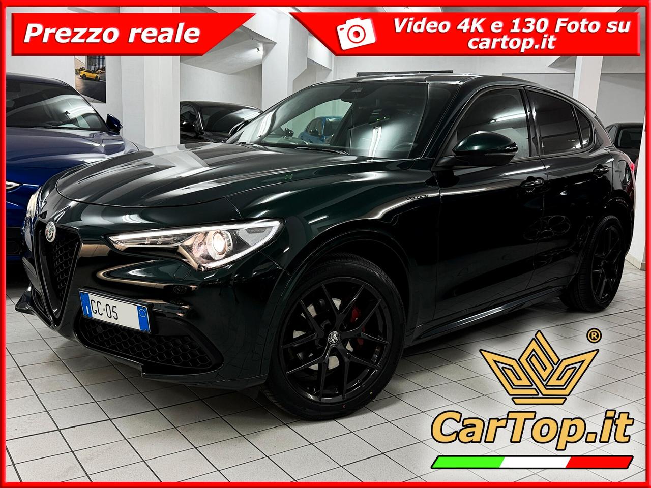 Alfa Romeo Stelvio 2.2 TD 210 CV VELOCE Q4 TAGLIANDI DISTRIBUZIONE ESEGUITA GOMME NUOVE UNICO PROPRIETARIO PERFETT