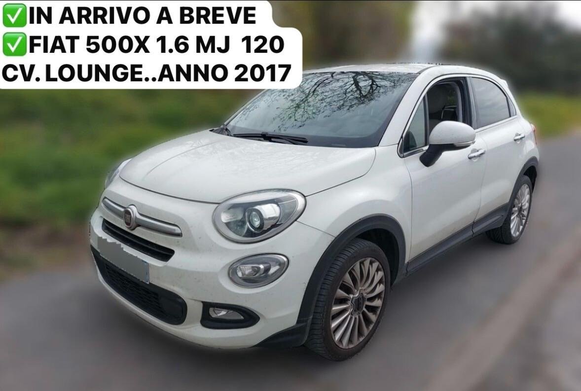 FIAT 500X 1.6 MJ 120 CV. LOUNGE NAVI+CERCHI+BIXENO