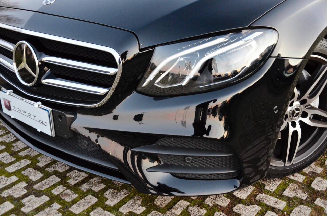 MERCEDES-BENZ E220d PREMIUM AMG 194cv AUTO, SERVICE UFF MERCEDES, UFF ITALIANA, EURO 6C, TOTAL BLACK, FARI FULL LED, RETROCAMERA, PERMUTE