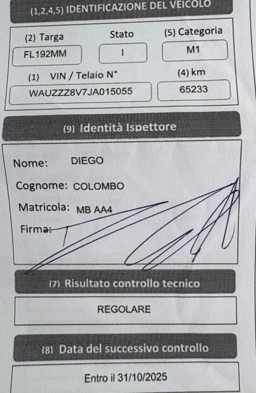 Audi A3 Sportback 30 1.6 tdi Sport 116cv s-tronic