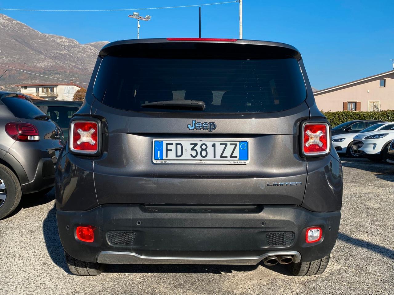 Jeep Renegade 1.6 Mjt 120 CV Limited Pack, Tetto Aprib. + Ruota scorta in lega