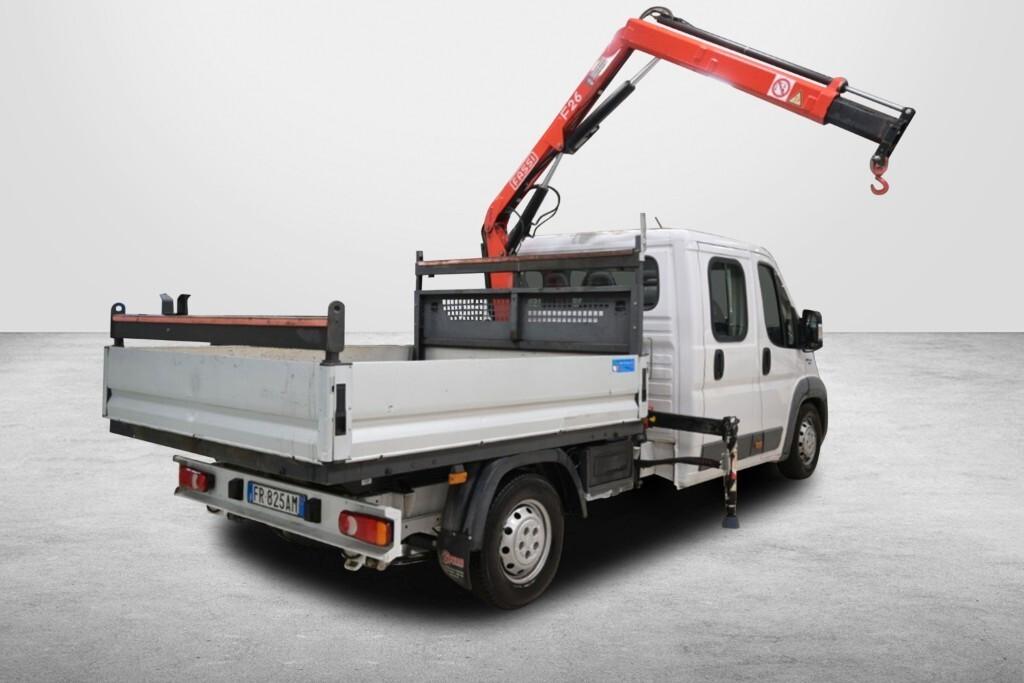 FIAT DUCATO 35 2.3MJT 130CV PLM-DC CABINATO MAXI + GRU 7 POSTI PORTATA 1505KG