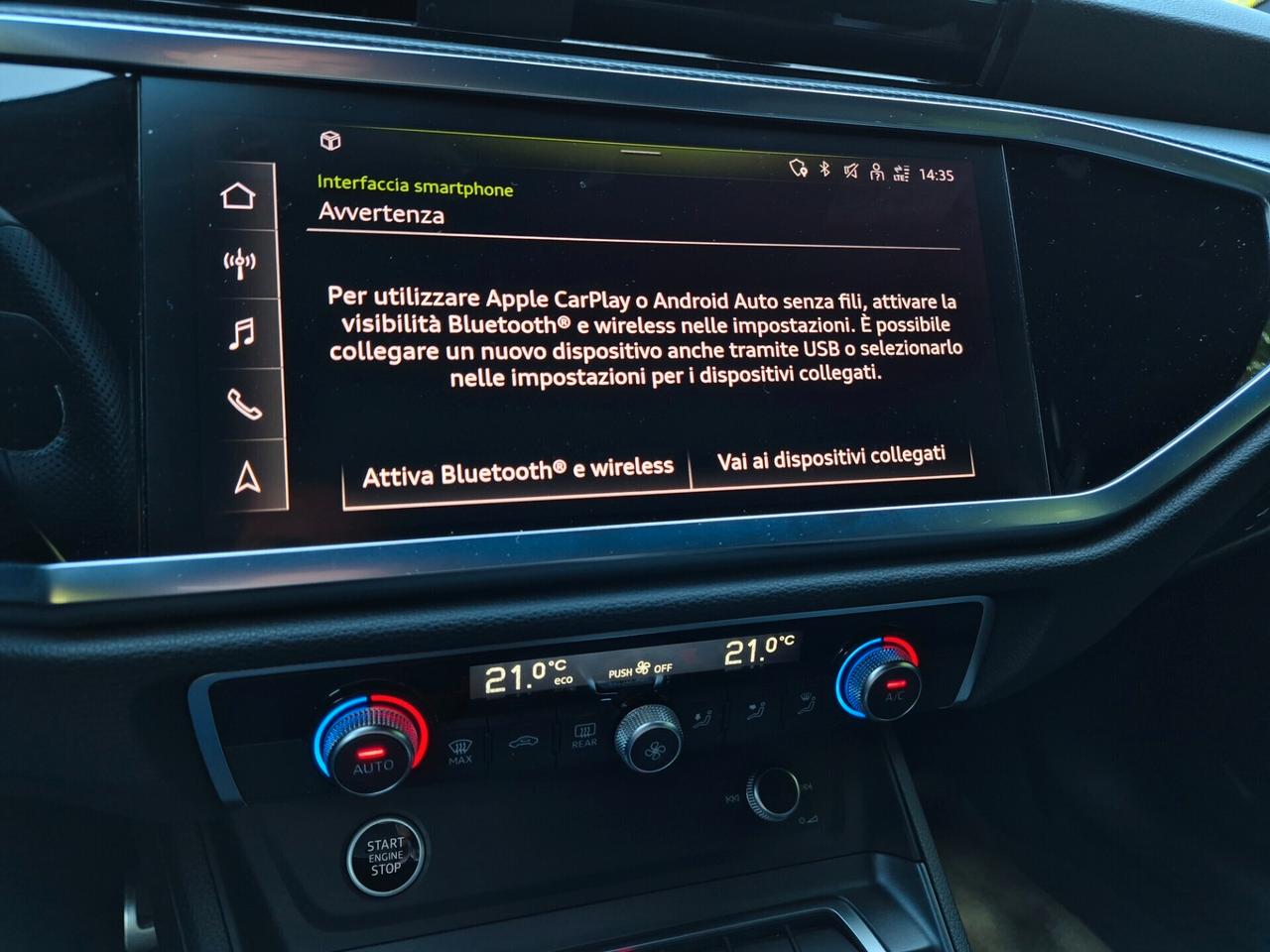Audi Q3 SPORTBACK 35 2.0 TDI S LINE *QUATTRO* S-TRONIC (24 MESI DI GARANZIA) LED NAVI CARPLAY RETROCAM. ACC