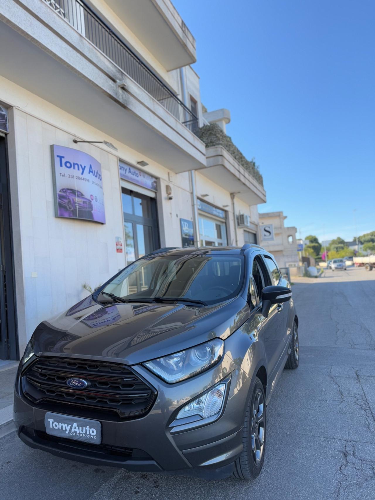 Ford EcoSport 1.0 ecoboost ST-Line NAVIGATORE,APPLE CARPLAY,FARI LED,INTERNI PELLE/ALCANTARA