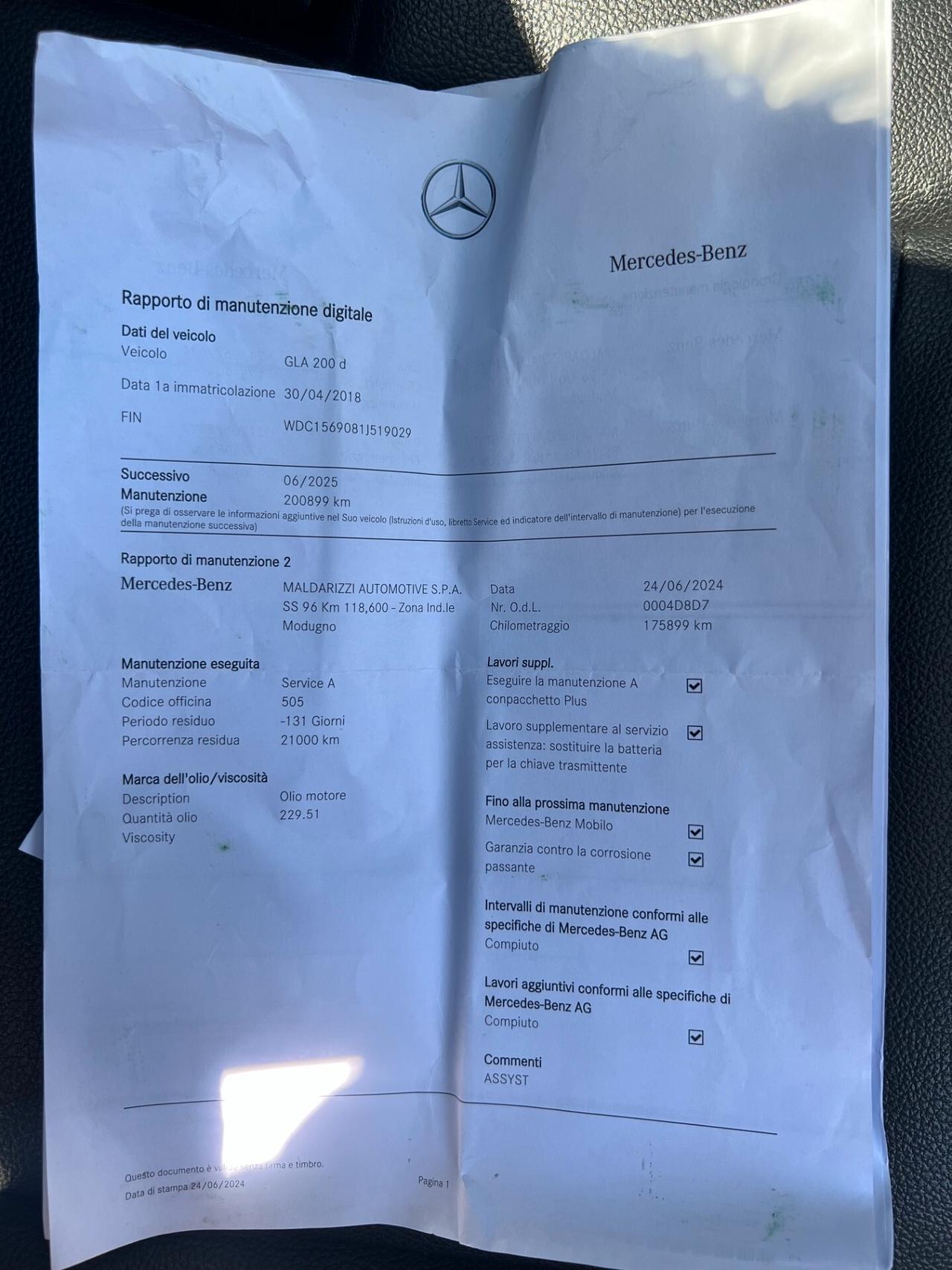 Mercedes-benz GLA 200 d 136cv SPORT auto TETTO/NIGHT/PELLE/18; PERFETTA!!