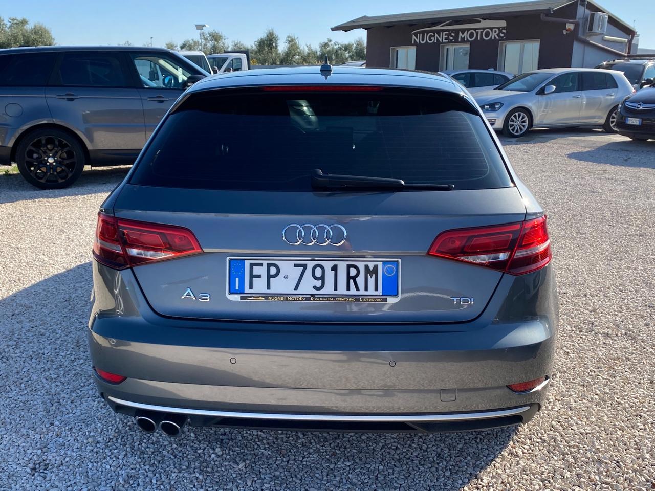 Audi A3 SPB 2.0 TDI S tronic Sport 150CV UNICO PROPIETARIO
