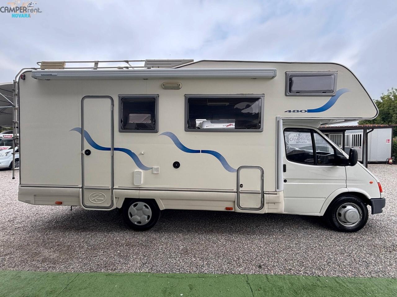 DUEERRE START 480- Mansardato con letti a castello longitudinali in coda