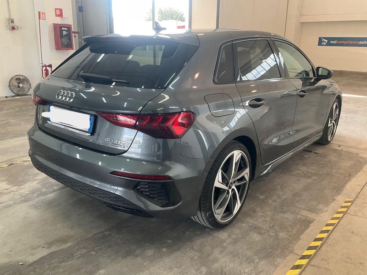 AUDI A3 SPB 40 TDI QUATTRO S TRONIC S LINE UNI PRO/IVA ESPOSTA