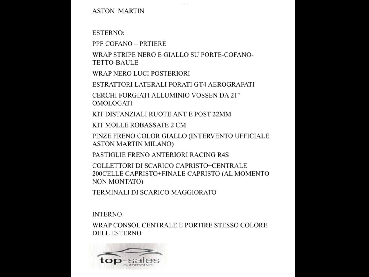 Aston Martin V8 Vantage S Coupé Sportshift Perfetta 510 Cv