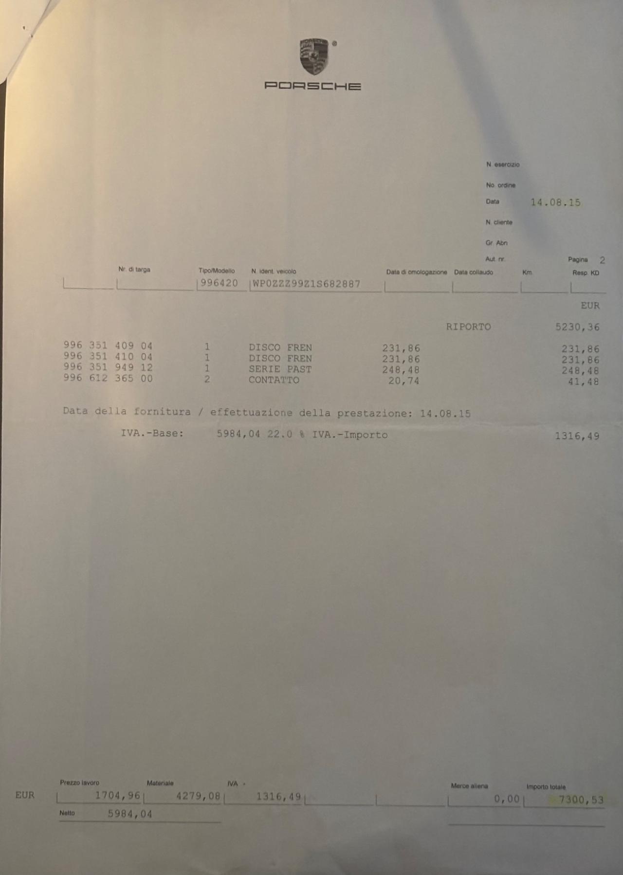 Porsche 911 996 TURBO CAMBIO MANUALE