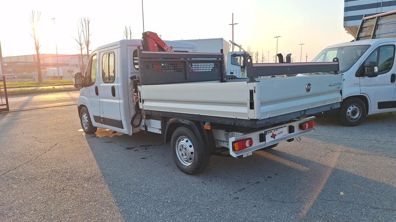 Fiat Ducato 35 2.3 MJT 130CV PLM-DC Cabinato CASSONE FISSO + GRU FASSI
