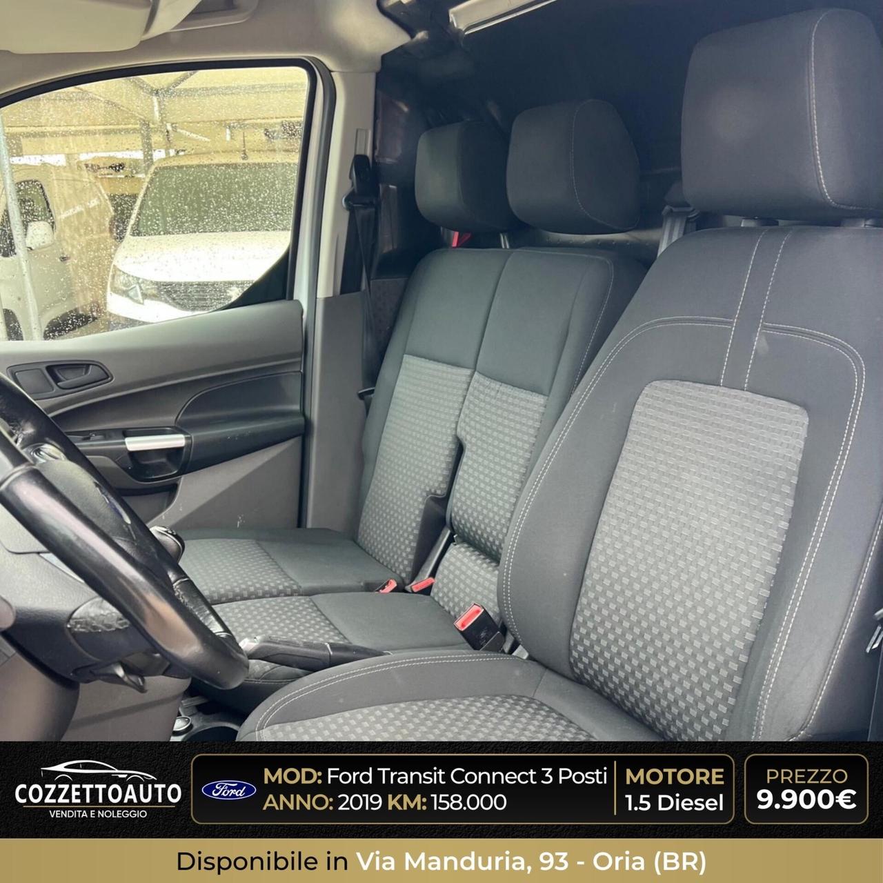 Ford Transit Connect 3 posti 2019 iva deducibile