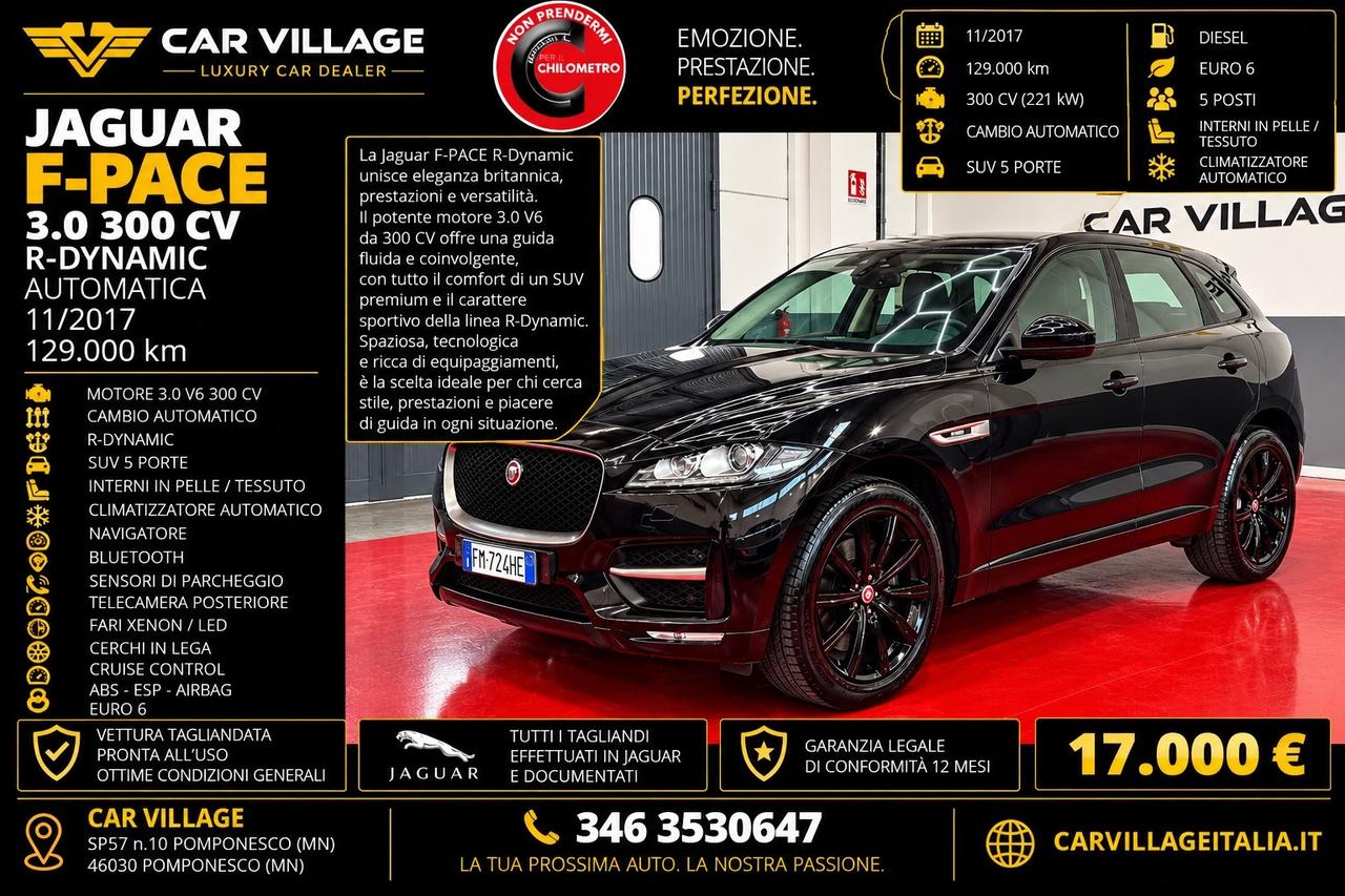 Jaguar F-Pace 3.0 D V6 300 CV AWD aut. R-Sport