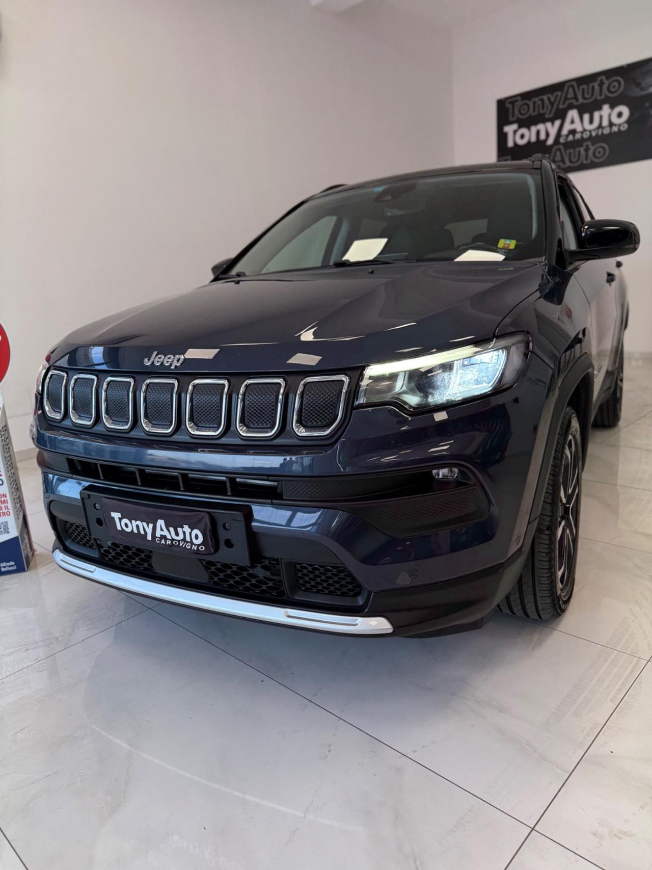 Jeep Compass 1.6 mjt Limited 130cv NAVIGATORE,TELECAMERA,FARI LED, APPLE CARPLAY,AZIENDALE ITALIA