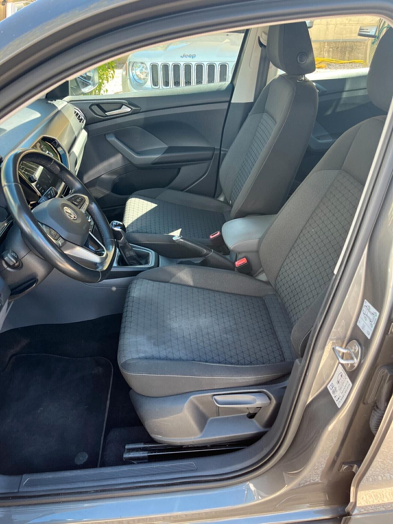 Volkswagen T-Cross 1000 BENZINA 95 CV KM CERTIFICATI UNICO PROPRIETARIO