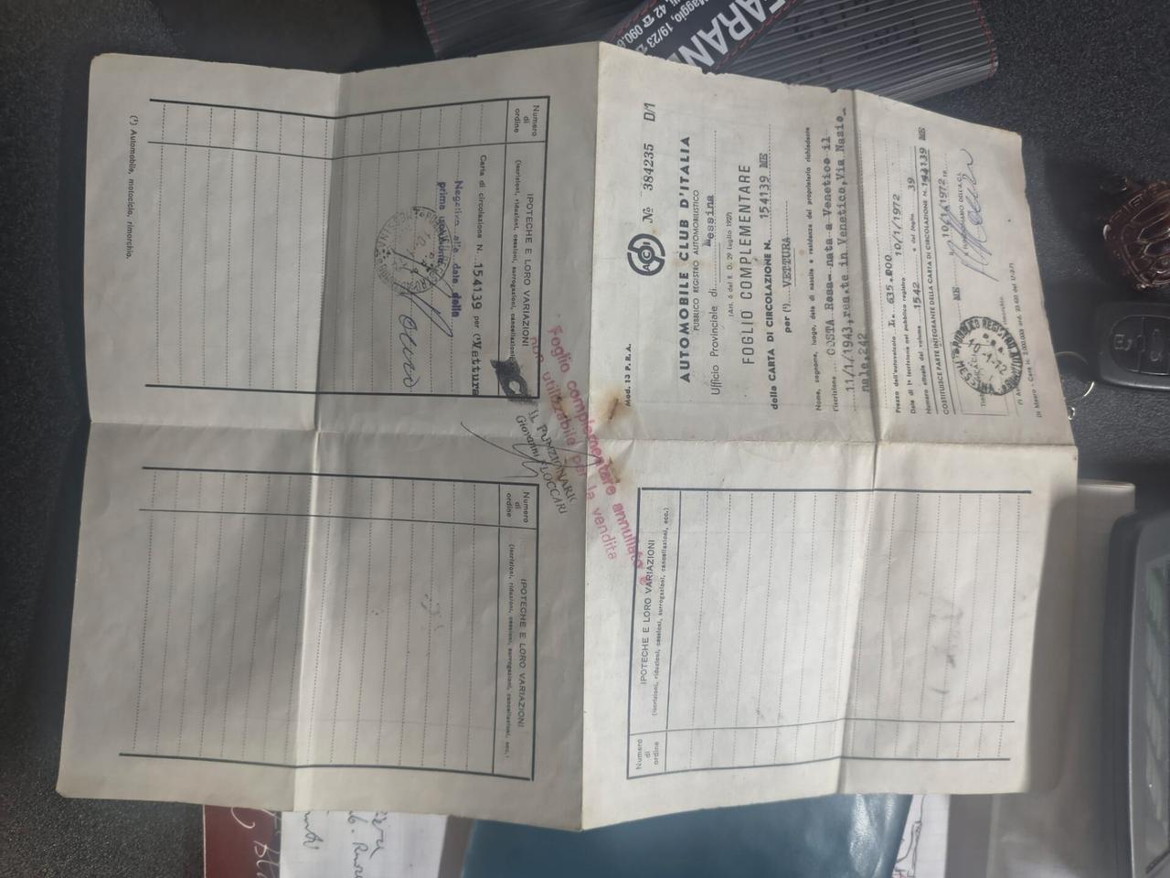 Fiat 500 l DA RESTAURARE