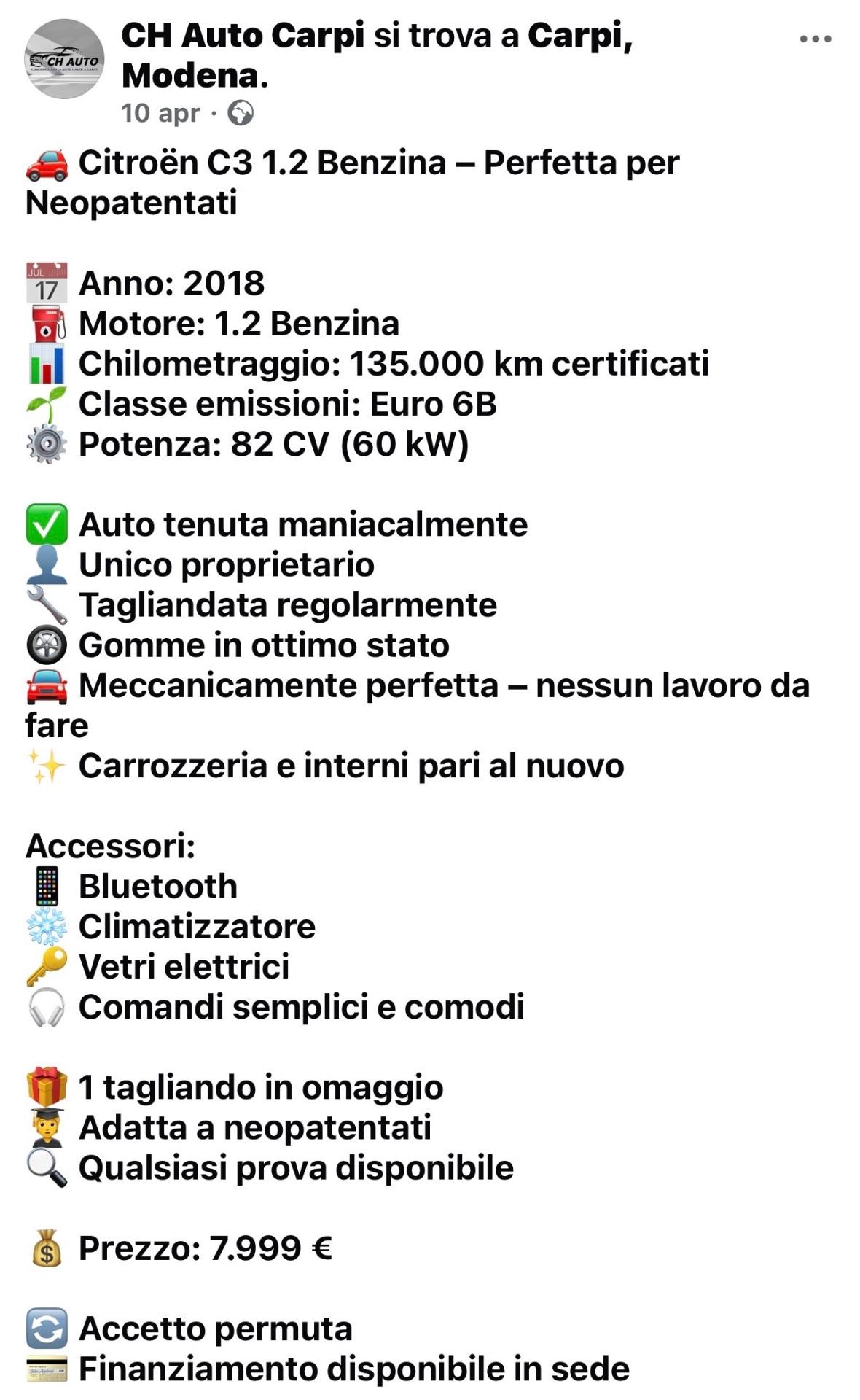 Citroen C3 3a serie puretech