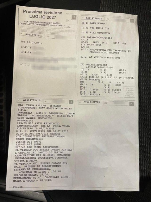 ALFA ROMEO Giulietta 1.6 JTDm-2 105 CV Progression