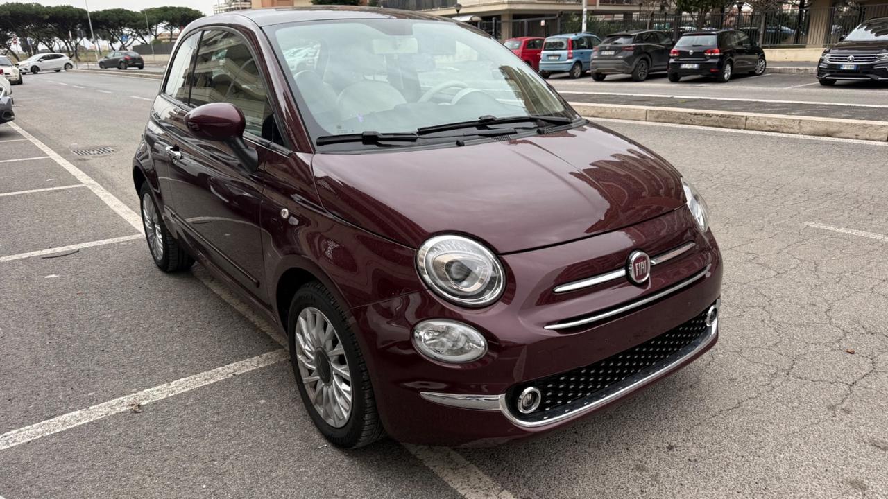 Fiat 500 1.2 Lounge LED CAR PLAY PANORAMA CERCHI 15 PDC BLUETOOTH