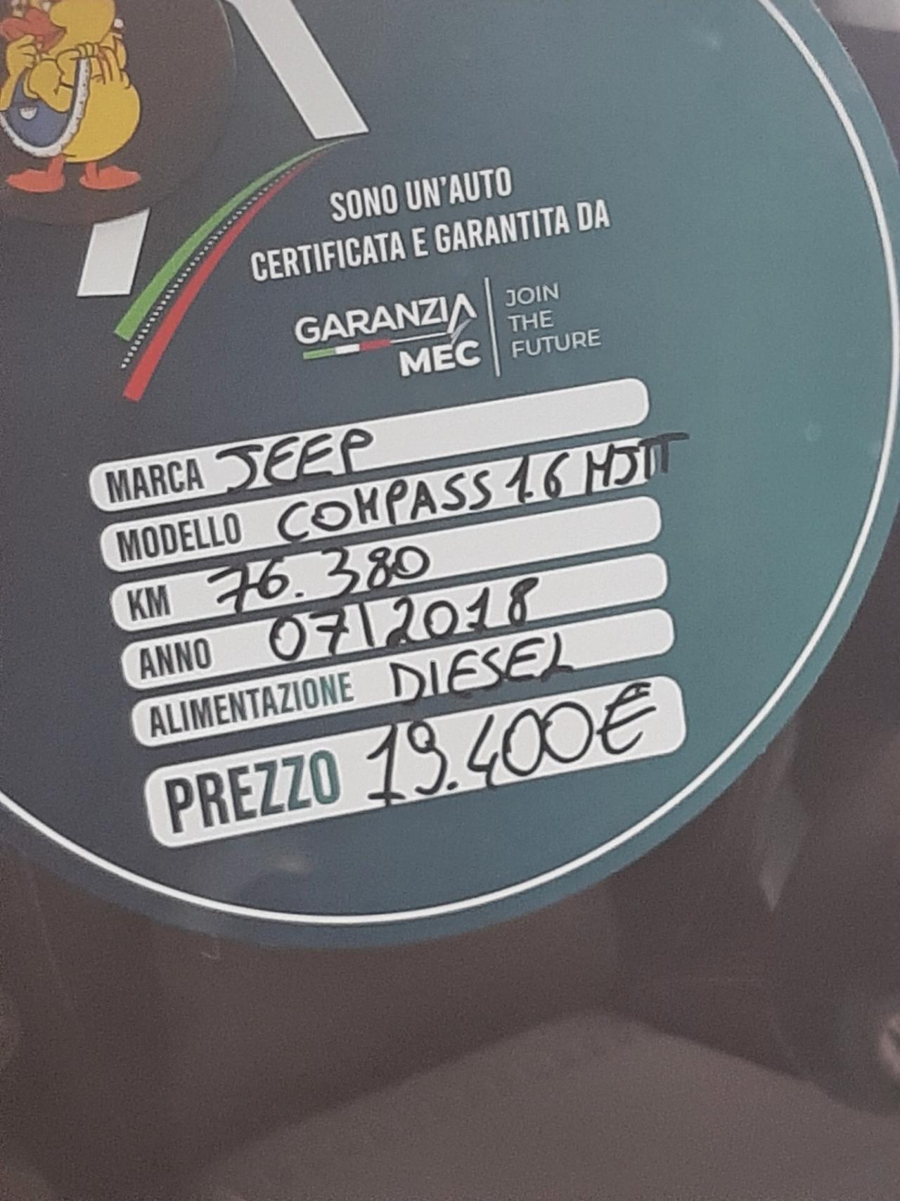 Jeep Compass 1.6 Multijet II 2WD Longitude