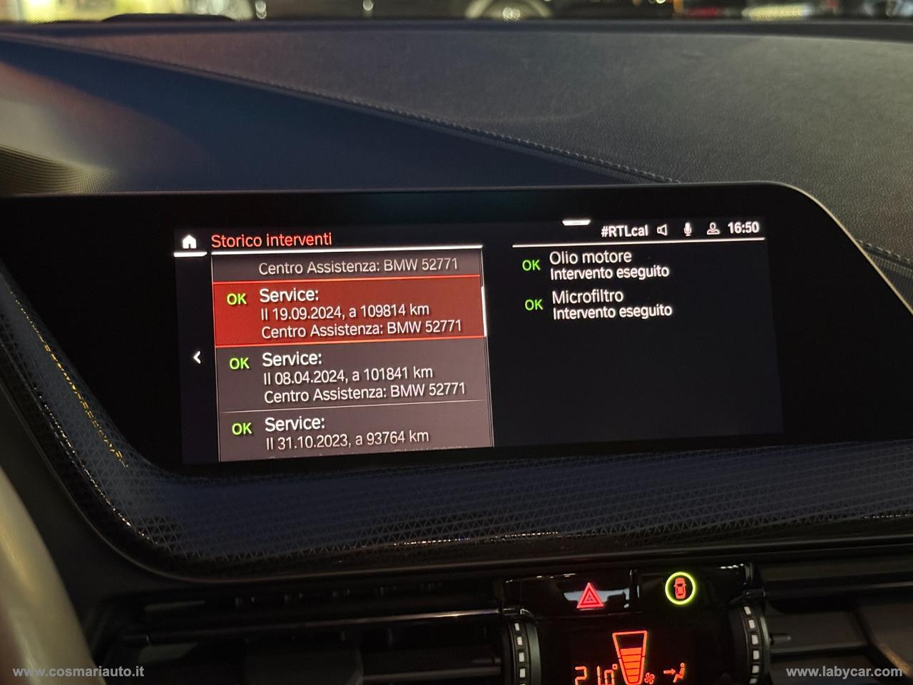 BMW 116d Sport AUTO LUCI AMBIENT, CARPLAY