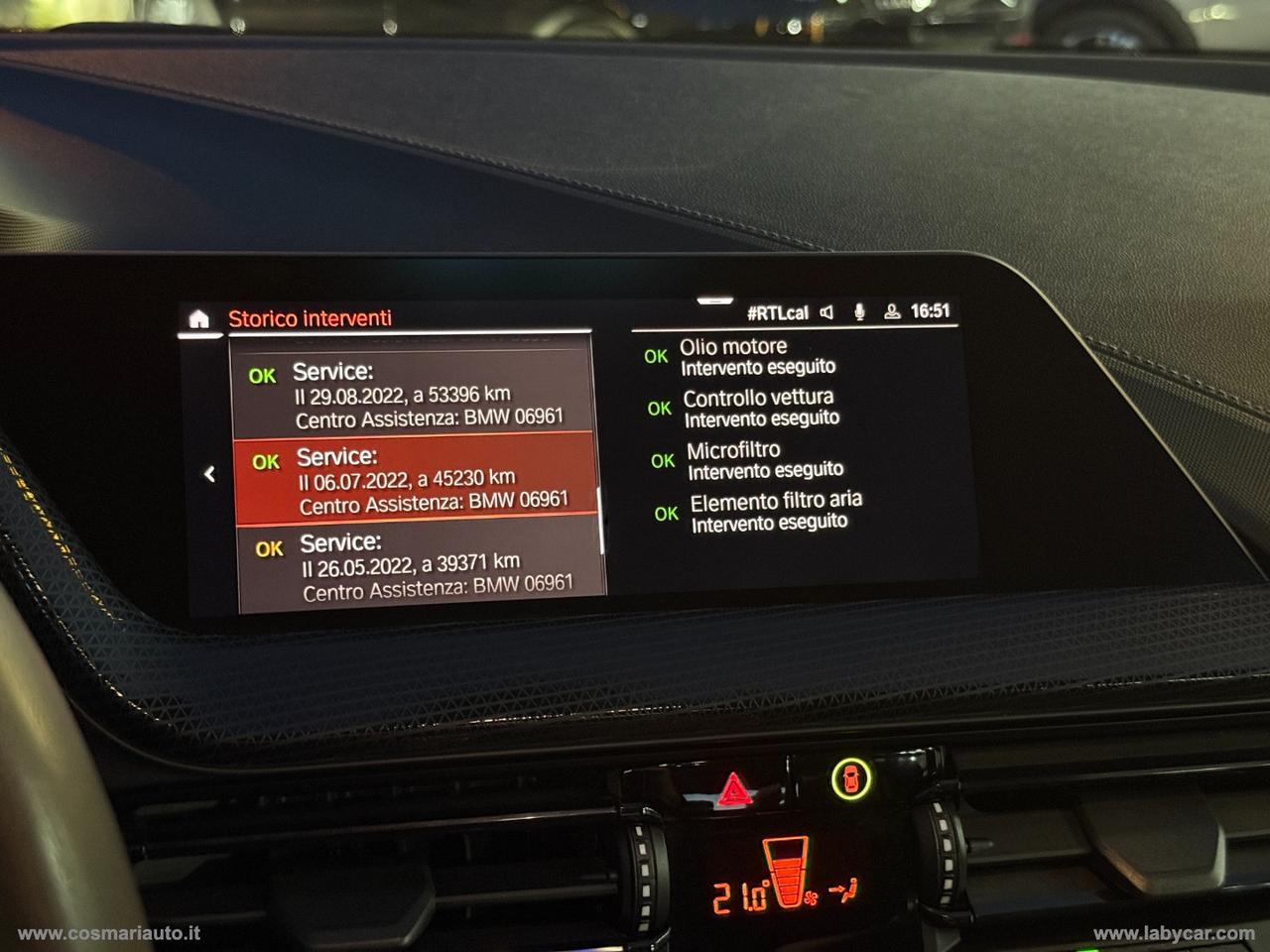 BMW 116d Sport AUTO LUCI AMBIENT, CARPLAY