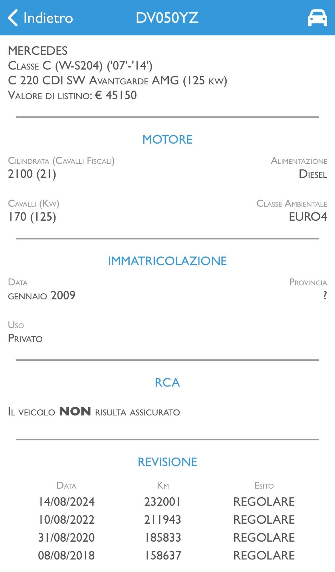 Mercedes Classe C 220 CDI 170CV AVANTGARDE 2009