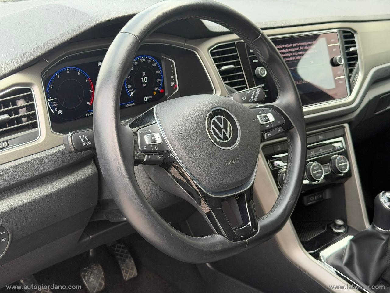 VOLKSWAGEN T-Roc 1.0 TSI 115CV Style BMT
