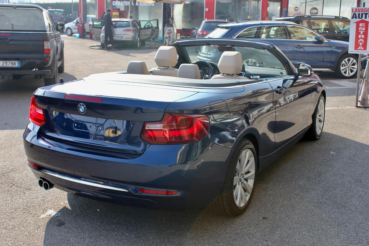 Bmw 220 d CABRIO LUXURY STEPTRONIC SPORT SENSORI ANT/POST