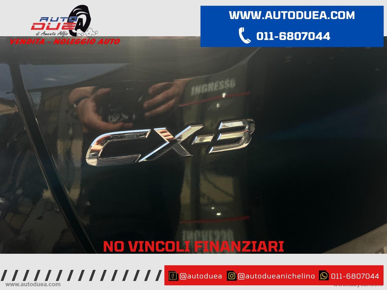 MAZDA CX-3 1.8L Skyactiv-D Exceed NO VINCOLI FINANZIARI
